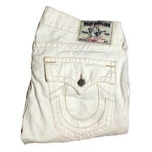 Vintage True Religion Jeans Size 38 STRAIGHT White